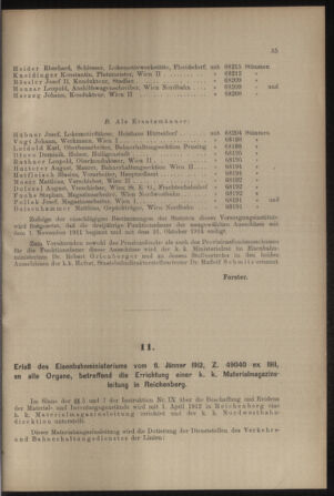 Verordnungs- und Anzeige-Blatt der k.k. General-Direction der österr. Staatsbahnen 19120113 Seite: 3