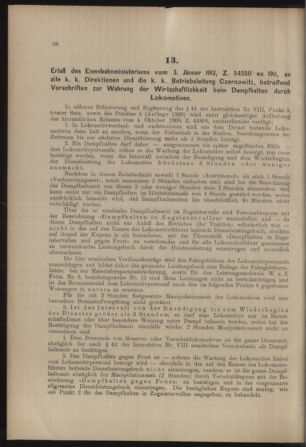 Verordnungs- und Anzeige-Blatt der k.k. General-Direction der österr. Staatsbahnen 19120113 Seite: 6