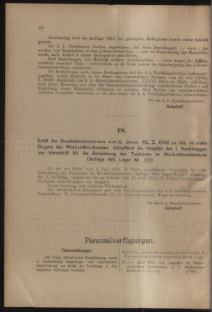 Verordnungs- und Anzeige-Blatt der k.k. General-Direction der österr. Staatsbahnen 19120120 Seite: 8