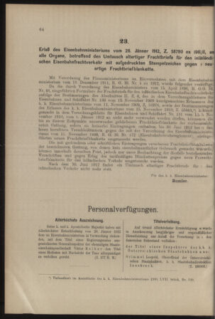 Verordnungs- und Anzeige-Blatt der k.k. General-Direction der österr. Staatsbahnen 19120203 Seite: 2