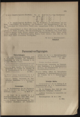 Verordnungs- und Anzeige-Blatt der k.k. General-Direction der österr. Staatsbahnen 19120309 Seite: 3