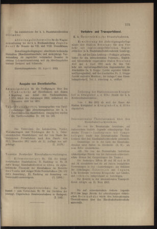 Verordnungs- und Anzeige-Blatt der k.k. General-Direction der österr. Staatsbahnen 19120330 Seite: 5