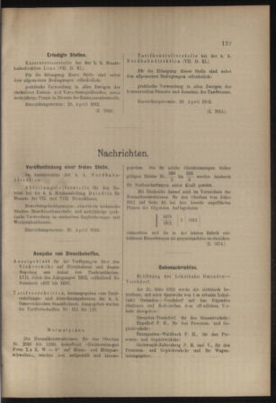 Verordnungs- und Anzeige-Blatt der k.k. General-Direction der österr. Staatsbahnen 19120406 Seite: 3