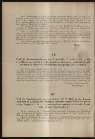 Verordnungs- und Anzeige-Blatt der k.k. General-Direction der österr. Staatsbahnen 19120420 Seite: 2