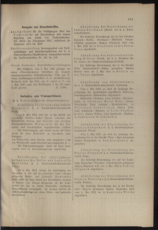 Verordnungs- und Anzeige-Blatt der k.k. General-Direction der österr. Staatsbahnen 19120427 Seite: 7