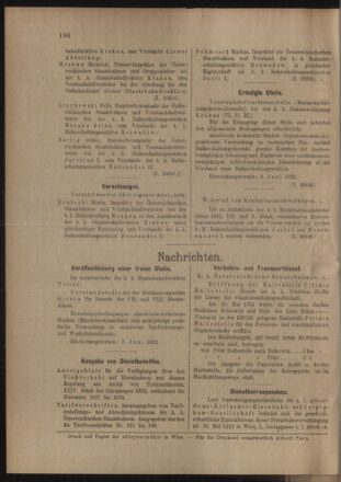 Verordnungs- und Anzeige-Blatt der k.k. General-Direction der österr. Staatsbahnen 19120525 Seite: 12