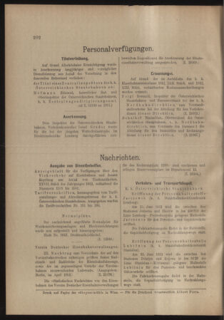 Verordnungs- und Anzeige-Blatt der k.k. General-Direction der österr. Staatsbahnen 19120615 Seite: 4