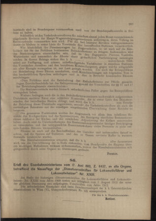 Verordnungs- und Anzeige-Blatt der k.k. General-Direction der österr. Staatsbahnen 19120622 Seite: 5