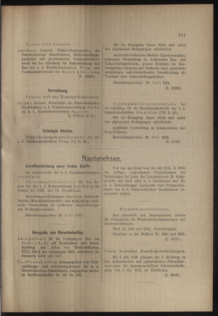 Verordnungs- und Anzeige-Blatt der k.k. General-Direction der österr. Staatsbahnen 19120706 Seite: 3