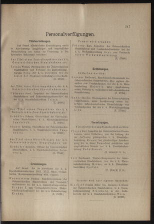 Verordnungs- und Anzeige-Blatt der k.k. General-Direction der österr. Staatsbahnen 19120727 Seite: 5