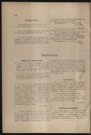 Verordnungs- und Anzeige-Blatt der k.k. General-Direction der österr. Staatsbahnen 19120727 Seite: 6