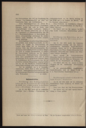 Verordnungs- und Anzeige-Blatt der k.k. General-Direction der österr. Staatsbahnen 19120803 Seite: 6