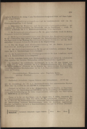 Verordnungs- und Anzeige-Blatt der k.k. General-Direction der österr. Staatsbahnen 19120810 Seite: 3