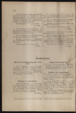 Verordnungs- und Anzeige-Blatt der k.k. General-Direction der österr. Staatsbahnen 19120810 Seite: 8