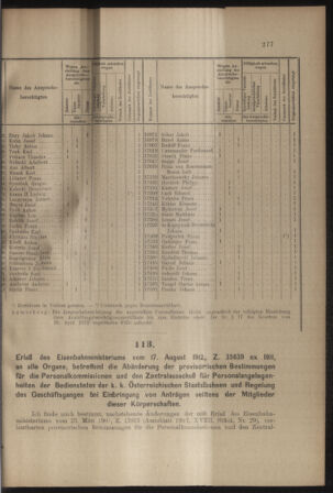 Verordnungs- und Anzeige-Blatt der k.k. General-Direction der österr. Staatsbahnen 19120824 Seite: 3