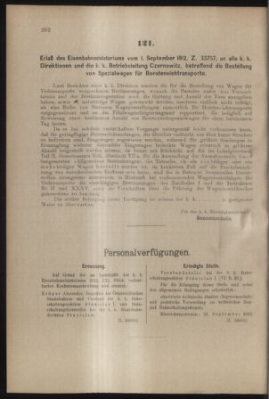 Verordnungs- und Anzeige-Blatt der k.k. General-Direction der österr. Staatsbahnen 19120907 Seite: 8