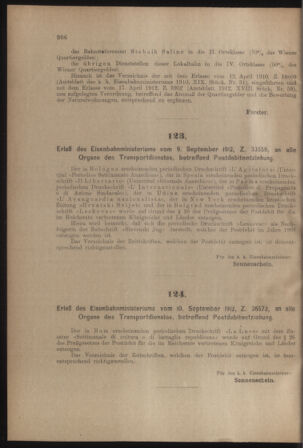 Verordnungs- und Anzeige-Blatt der k.k. General-Direction der österr. Staatsbahnen 19120914 Seite: 2