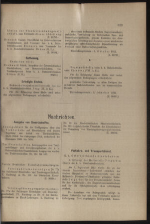 Verordnungs- und Anzeige-Blatt der k.k. General-Direction der österr. Staatsbahnen 19120921 Seite: 5