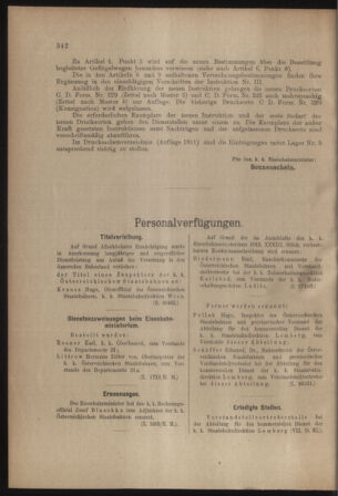 Verordnungs- und Anzeige-Blatt der k.k. General-Direction der österr. Staatsbahnen 19121019 Seite: 2