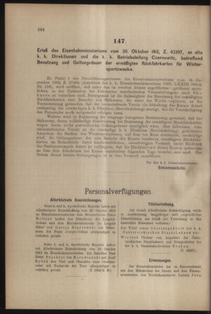 Verordnungs- und Anzeige-Blatt der k.k. General-Direction der österr. Staatsbahnen 19121109 Seite: 6