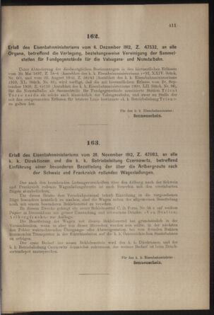 Verordnungs- und Anzeige-Blatt der k.k. General-Direction der österr. Staatsbahnen 19121214 Seite: 3