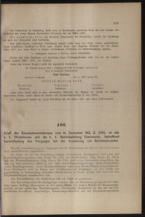 Verordnungs- und Anzeige-Blatt der k.k. General-Direction der österr. Staatsbahnen 19121221 Seite: 3