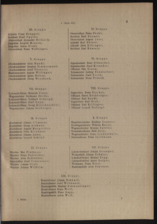 Verordnungs- und Anzeige-Blatt der k.k. General-Direction der österr. Staatsbahnen 19130104 Seite: 9