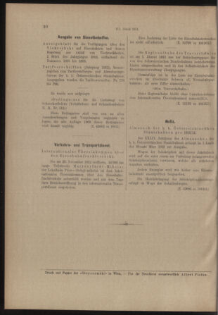 Verordnungs- und Anzeige-Blatt der k.k. General-Direction der österr. Staatsbahnen 19130111 Seite: 4