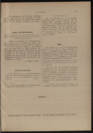 Verordnungs- und Anzeige-Blatt der k.k. General-Direction der österr. Staatsbahnen 19130118 Seite: 13