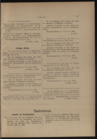 Verordnungs- und Anzeige-Blatt der k.k. General-Direction der österr. Staatsbahnen 19130125 Seite: 3