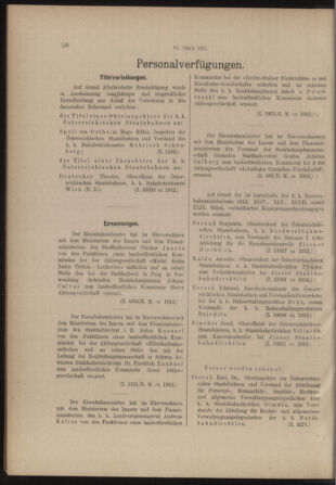 Verordnungs- und Anzeige-Blatt der k.k. General-Direction der österr. Staatsbahnen 19130201 Seite: 2