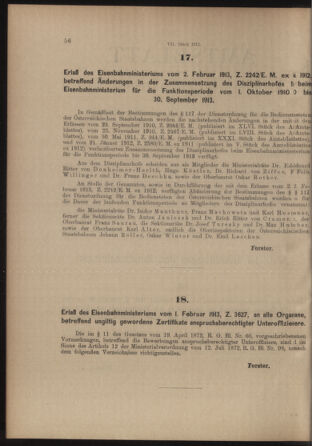 Verordnungs- und Anzeige-Blatt der k.k. General-Direction der österr. Staatsbahnen 19130208 Seite: 2