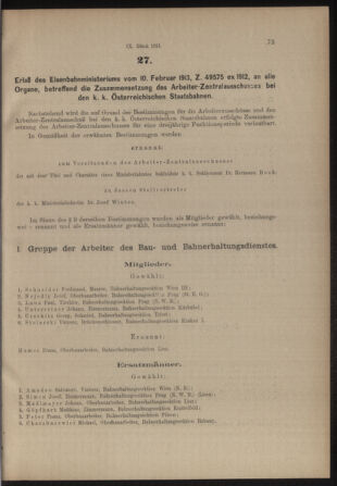 Verordnungs- und Anzeige-Blatt der k.k. General-Direction der österr. Staatsbahnen 19130217 Seite: 5