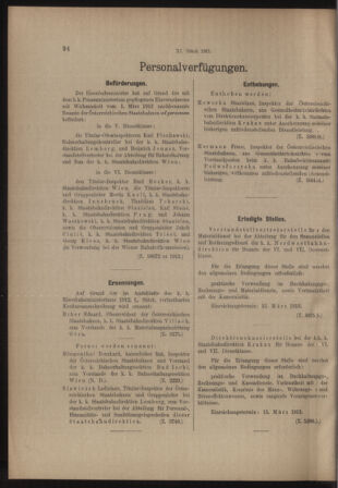 Verordnungs- und Anzeige-Blatt der k.k. General-Direction der österr. Staatsbahnen 19130301 Seite: 6