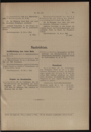 Verordnungs- und Anzeige-Blatt der k.k. General-Direction der österr. Staatsbahnen 19130301 Seite: 7