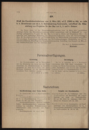 Verordnungs- und Anzeige-Blatt der k.k. General-Direction der österr. Staatsbahnen 19130329 Seite: 2