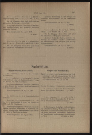 Verordnungs- und Anzeige-Blatt der k.k. General-Direction der österr. Staatsbahnen 19130405 Seite: 3