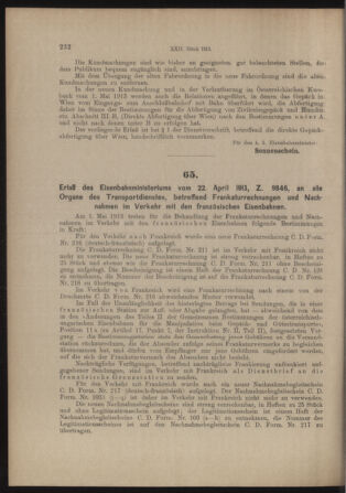 Verordnungs- und Anzeige-Blatt der k.k. General-Direction der österr. Staatsbahnen 19130426 Seite: 4