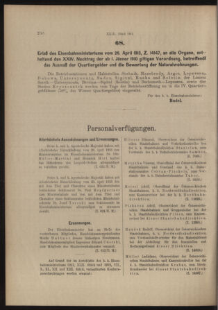 Verordnungs- und Anzeige-Blatt der k.k. General-Direction der österr. Staatsbahnen 19130503 Seite: 2