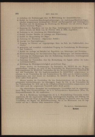 Verordnungs- und Anzeige-Blatt der k.k. General-Direction der österr. Staatsbahnen 19130524 Seite: 6