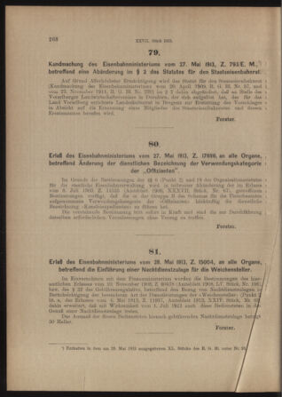 Verordnungs- und Anzeige-Blatt der k.k. General-Direction der österr. Staatsbahnen 19130531 Seite: 4