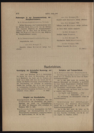 Verordnungs- und Anzeige-Blatt der k.k. General-Direction der österr. Staatsbahnen 19130531 Seite: 8