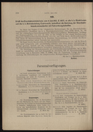 Verordnungs- und Anzeige-Blatt der k.k. General-Direction der österr. Staatsbahnen 19130607 Seite: 6