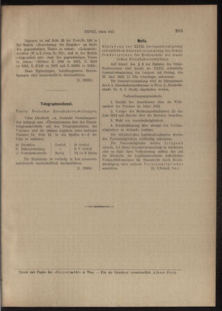 Verordnungs- und Anzeige-Blatt der k.k. General-Direction der österr. Staatsbahnen 19130607 Seite: 9