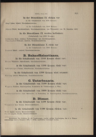 Verordnungs- und Anzeige-Blatt der k.k. General-Direction der österr. Staatsbahnen 19130628 Seite: 15