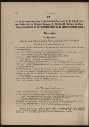 Verordnungs- und Anzeige-Blatt der k.k. General-Direction der österr. Staatsbahnen 19130628 Seite: 16