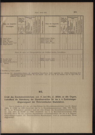 Verordnungs- und Anzeige-Blatt der k.k. General-Direction der österr. Staatsbahnen 19130628 Seite: 3