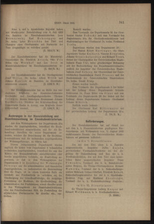 Verordnungs- und Anzeige-Blatt der k.k. General-Direction der österr. Staatsbahnen 19130719 Seite: 7