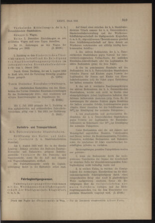 Verordnungs- und Anzeige-Blatt der k.k. General-Direction der österr. Staatsbahnen 19130726 Seite: 5