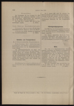 Verordnungs- und Anzeige-Blatt der k.k. General-Direction der österr. Staatsbahnen 19130802 Seite: 6